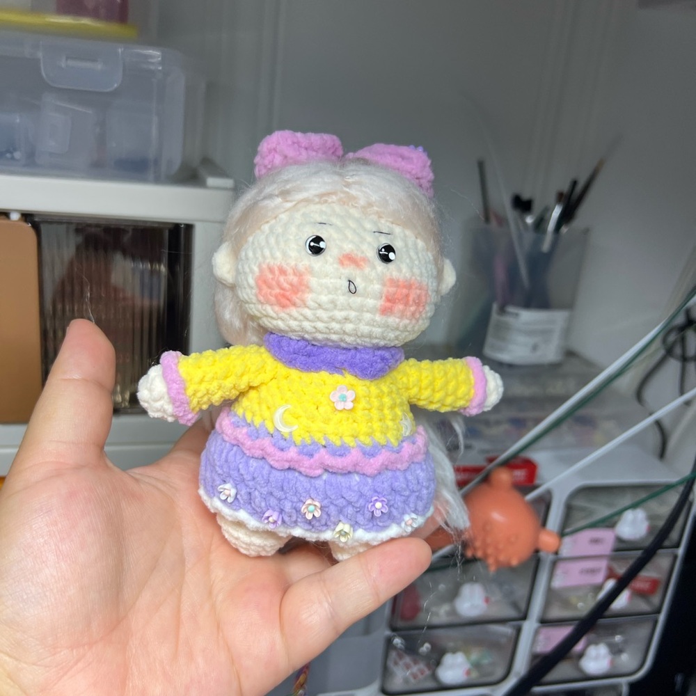 Handmade crochet doll